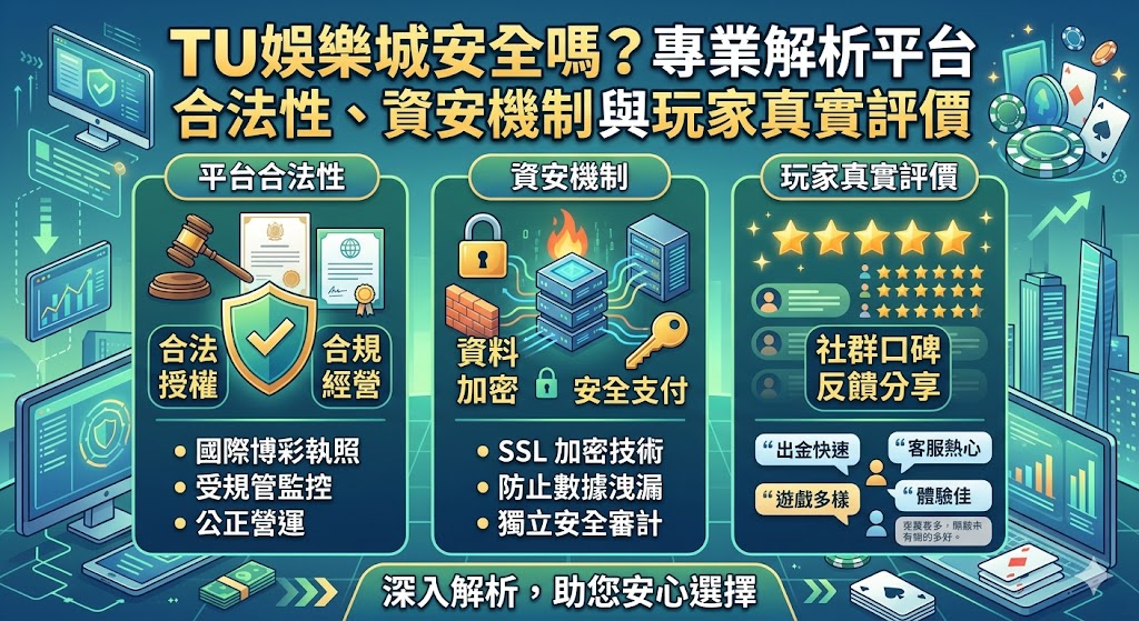 TU娛樂城安全嗎？專業解析平台合法性、資安機制與玩家真實評價