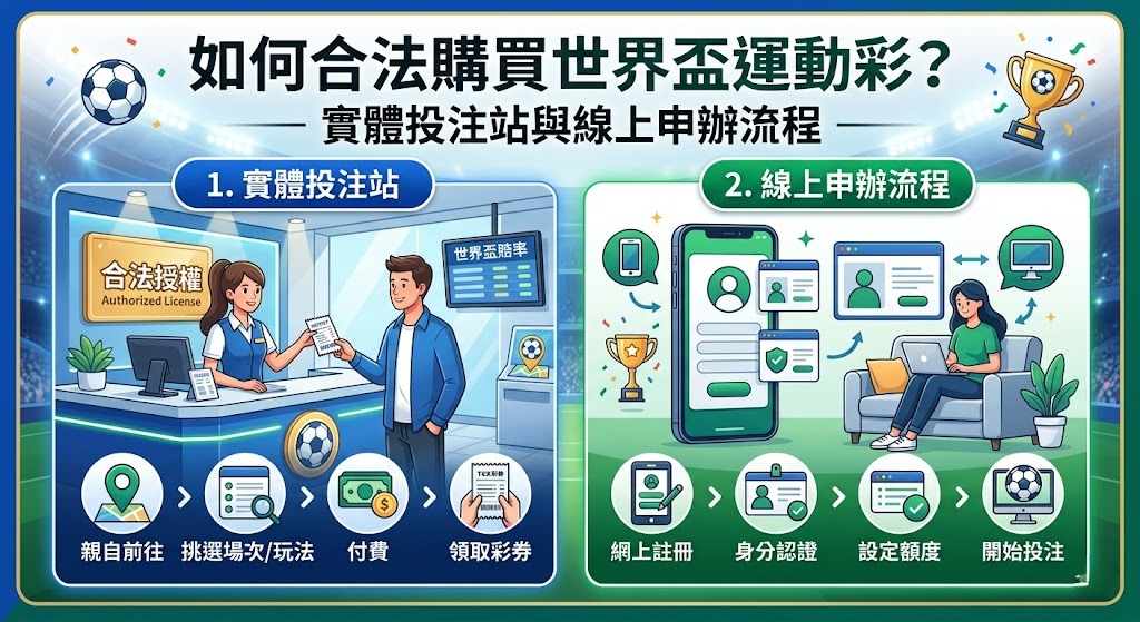 實體投注站與線上申辦流程