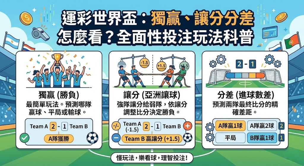 讓分分差怎麼看？全面性投注玩法科普